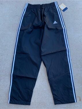 Vintage Adidas Track Pants Tear Away Black 1998 Deadstock